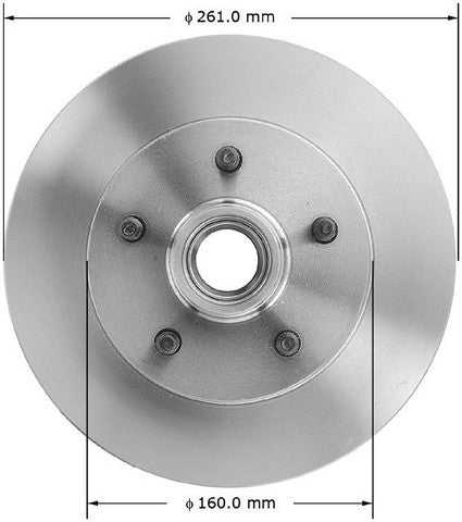 BENDIX PREMIUM DRUM AND ROTOR Disc Brake Rotor and Hub Assembly  PRT1264