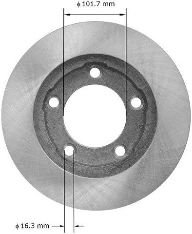 BENDIX PREMIUM DRUM AND ROTOR Disc Brake Rotor  PRT1289