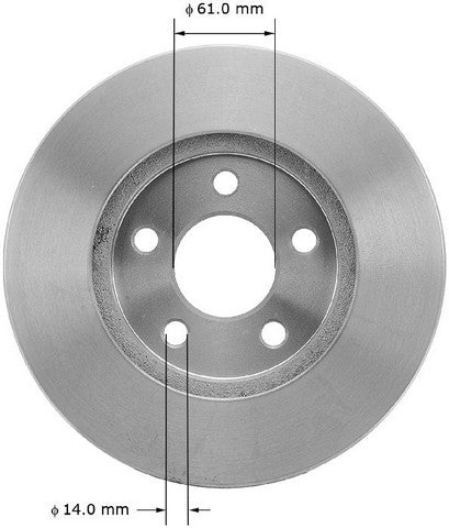 BENDIX PREMIUM DRUM AND ROTOR Disc Brake Rotor  PRT1379