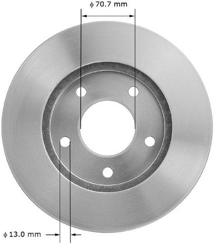 BENDIX PREMIUM DRUM AND ROTOR Disc Brake Rotor  PRT1400