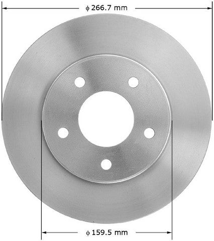 BENDIX PREMIUM DRUM AND ROTOR Disc Brake Rotor  PRT1400