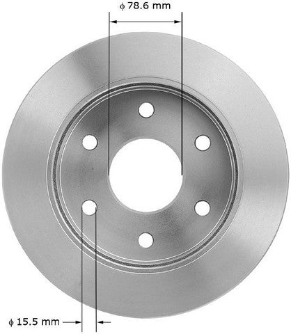 BENDIX PREMIUM DRUM AND ROTOR Disc Brake Rotor  PRT1453FC