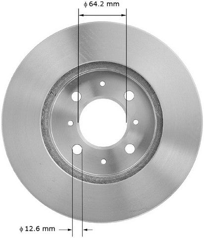 BENDIX PREMIUM DRUM AND ROTOR Disc Brake Rotor  PRT1471