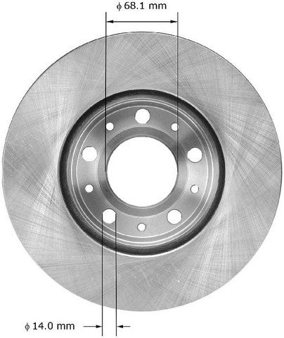 BENDIX PREMIUM DRUM AND ROTOR Disc Brake Rotor  PRT1531