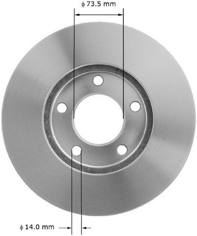 BENDIX PREMIUM DRUM AND ROTOR Disc Brake Rotor  PRT1576