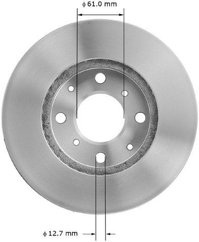 BENDIX PREMIUM DRUM AND ROTOR Disc Brake Rotor  PRT1581