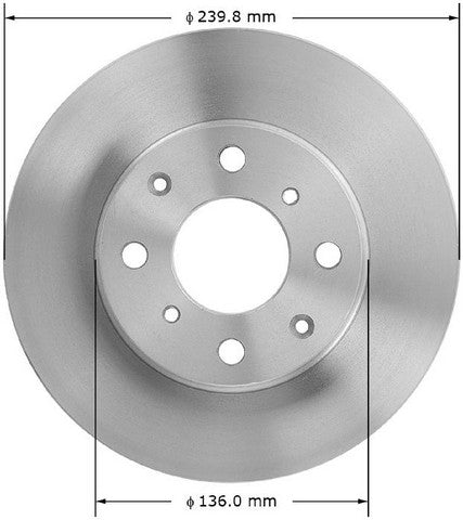BENDIX PREMIUM DRUM AND ROTOR Disc Brake Rotor  PRT1581