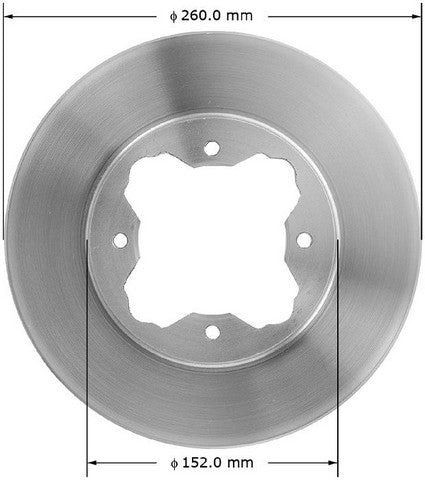 BENDIX PREMIUM DRUM AND ROTOR Disc Brake Rotor  PRT1586