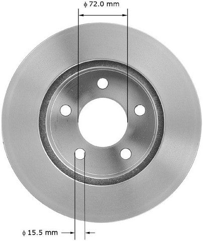 BENDIX PREMIUM DRUM AND ROTOR Disc Brake Rotor  PRT1602FC