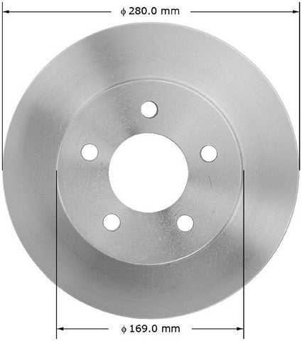 BENDIX PREMIUM DRUM AND ROTOR Disc Brake Rotor  PRT1602FC