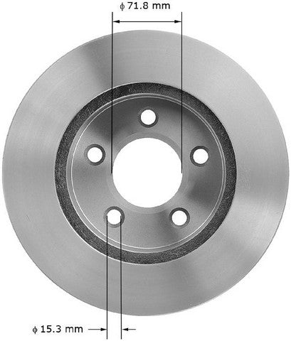BENDIX PREMIUM DRUM AND ROTOR Disc Brake Rotor  PRT1621
