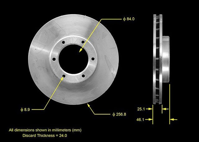 BENDIX PREMIUM DRUM AND ROTOR Disc Brake Rotor  PRT1660