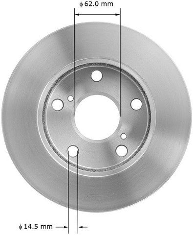 BENDIX PREMIUM DRUM AND ROTOR Disc Brake Rotor  PRT1724