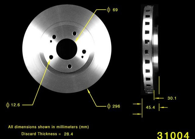 BENDIX PREMIUM DRUM AND ROTOR Disc Brake Rotor  PRT1795