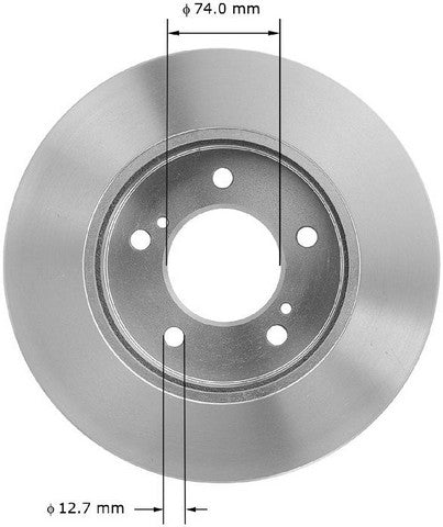 BENDIX PREMIUM DRUM AND ROTOR Disc Brake Rotor  PRT1811