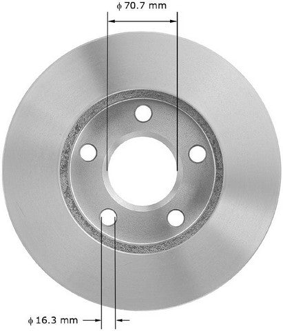 BENDIX PREMIUM DRUM AND ROTOR Disc Brake Rotor  PRT1868