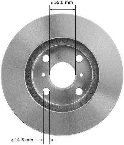 BENDIX PREMIUM DRUM AND ROTOR Disc Brake Rotor  PRT1869