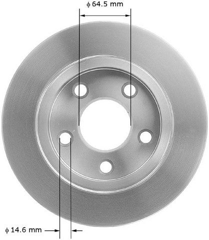 BENDIX PREMIUM DRUM AND ROTOR Disc Brake Rotor  PRT1893