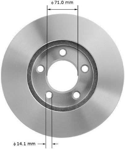 BENDIX PREMIUM DRUM AND ROTOR Disc Brake Rotor  PRT1903