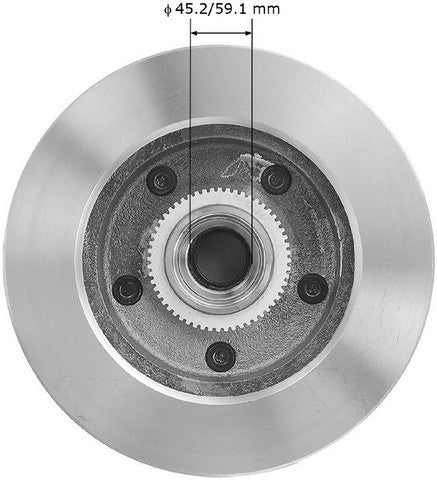 BENDIX PREMIUM DRUM AND ROTOR Disc Brake Rotor and Hub Assembly  PRT1906