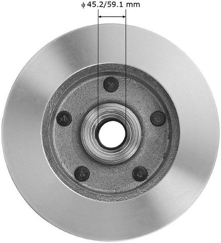 BENDIX PREMIUM DRUM AND ROTOR Disc Brake Rotor and Hub Assembly  PRT1907