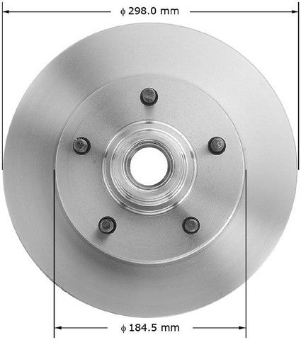 BENDIX PREMIUM DRUM AND ROTOR Disc Brake Rotor and Hub Assembly  PRT1907