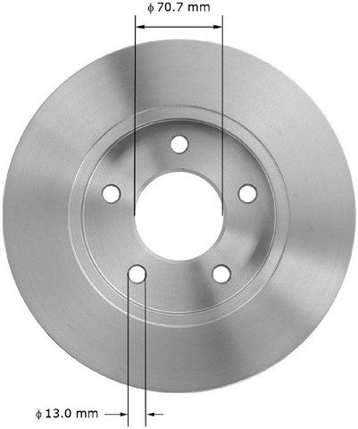 BENDIX PREMIUM DRUM AND ROTOR Disc Brake Rotor  PRT1908FC
