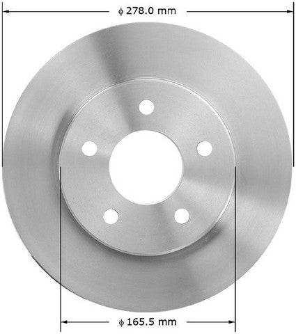 BENDIX PREMIUM DRUM AND ROTOR Disc Brake Rotor  PRT1908FC