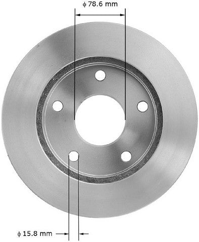 BENDIX PREMIUM DRUM AND ROTOR Disc Brake Rotor  PRT1940