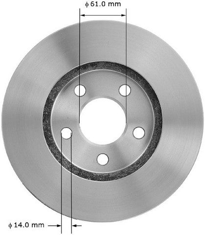 BENDIX PREMIUM DRUM AND ROTOR Disc Brake Rotor  PRT5041