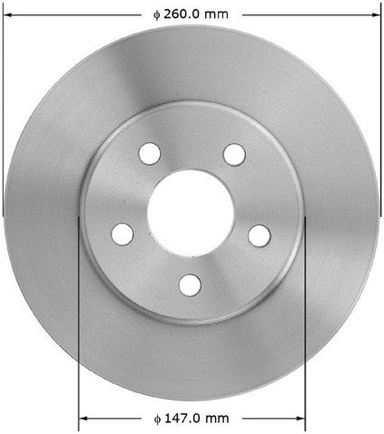 BENDIX PREMIUM DRUM AND ROTOR Disc Brake Rotor  PRT5041