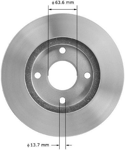 BENDIX PREMIUM DRUM AND ROTOR Disc Brake Rotor  PRT5044