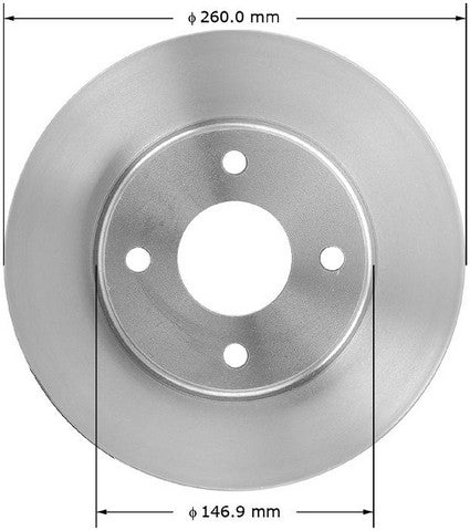 BENDIX PREMIUM DRUM AND ROTOR Disc Brake Rotor  PRT5044