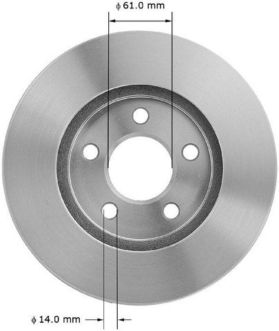 BENDIX PREMIUM DRUM AND ROTOR Disc Brake Rotor  PRT5063