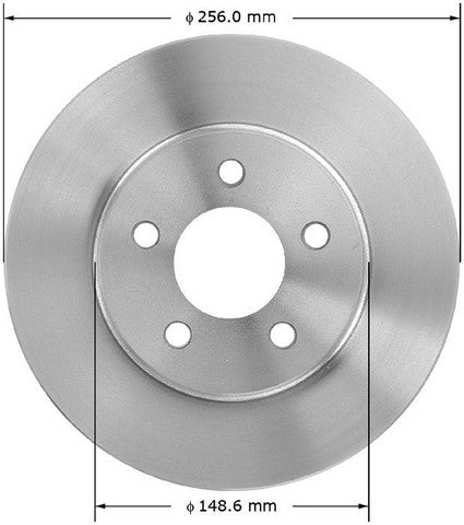 BENDIX PREMIUM DRUM AND ROTOR Disc Brake Rotor  PRT5063