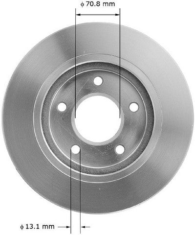 BENDIX PREMIUM DRUM AND ROTOR Disc Brake Rotor  PRT5064FC