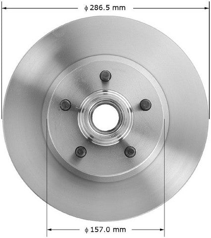 BENDIX PREMIUM DRUM AND ROTOR Disc Brake Rotor and Hub Assembly  PRT5076