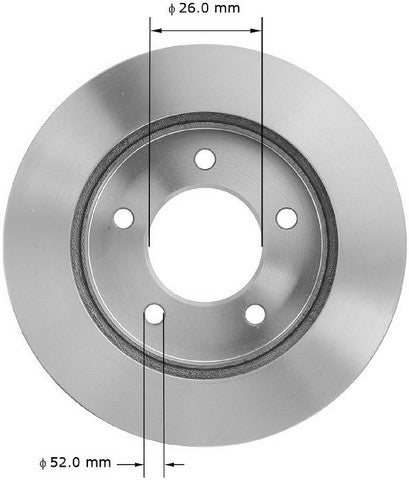 BENDIX PREMIUM DRUM AND ROTOR Disc Brake Rotor  PRT5146