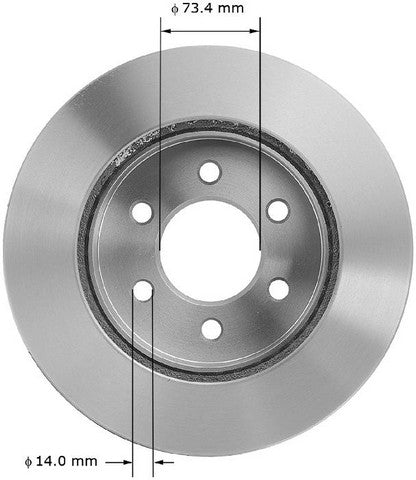 BENDIX PREMIUM DRUM AND ROTOR Disc Brake Rotor  PRT5147