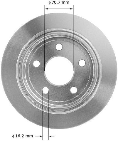 BENDIX PREMIUM DRUM AND ROTOR Disc Brake Rotor  PRT5155