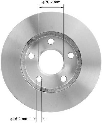 BENDIX PREMIUM DRUM AND ROTOR Disc Brake Rotor  PRT5158
