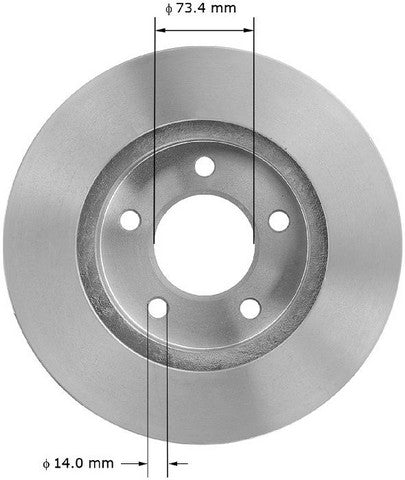 BENDIX PREMIUM DRUM AND ROTOR Disc Brake Rotor  PRT5246