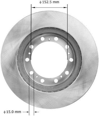 BENDIX PREMIUM DRUM AND ROTOR Disc Brake Rotor  PRT5345