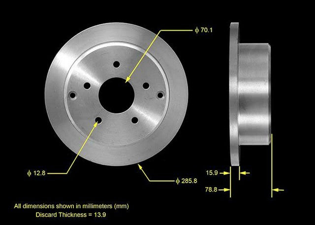 BENDIX PREMIUM DRUM AND ROTOR Disc Brake Rotor  PRT5427