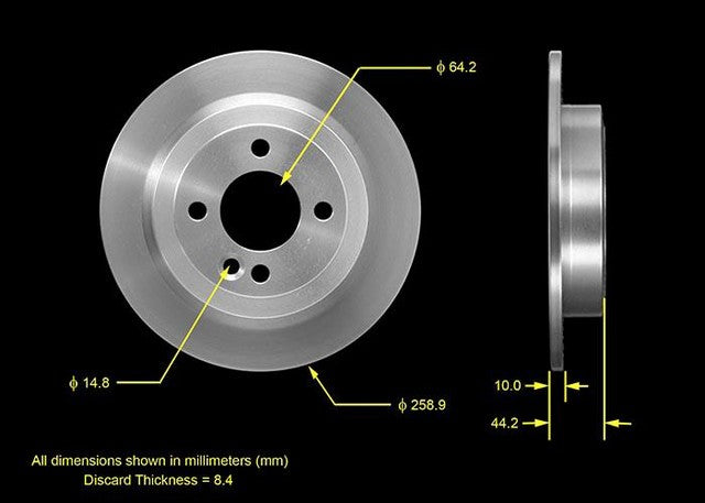 BENDIX PREMIUM DRUM AND ROTOR Disc Brake Rotor  PRT5446