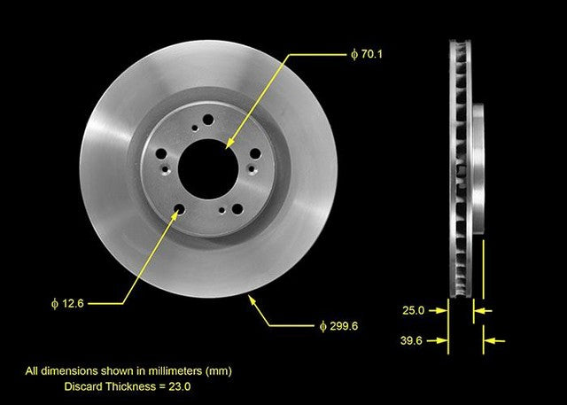 BENDIX PREMIUM DRUM AND ROTOR Disc Brake Rotor  PRT5462