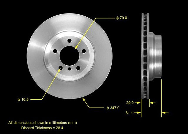 BENDIX PREMIUM DRUM AND ROTOR Disc Brake Rotor  PRT5561