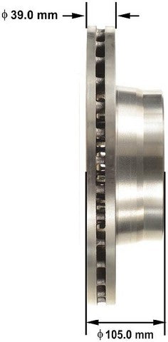 BENDIX PREMIUM DRUM AND ROTOR Disc Brake Rotor  PRT5689