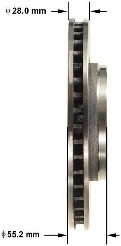 BENDIX PREMIUM DRUM AND ROTOR Disc Brake Rotor  PRT5725
