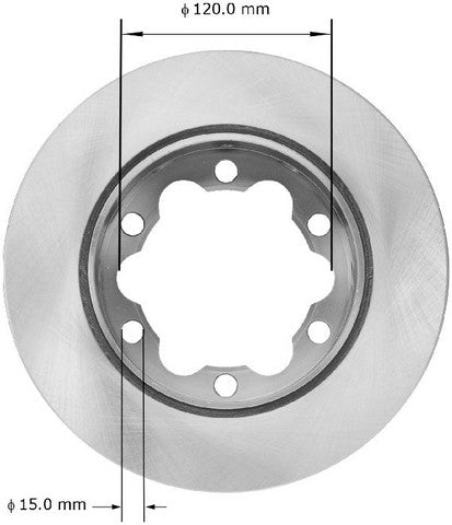 BENDIX PREMIUM DRUM AND ROTOR Disc Brake Rotor  PRT5768